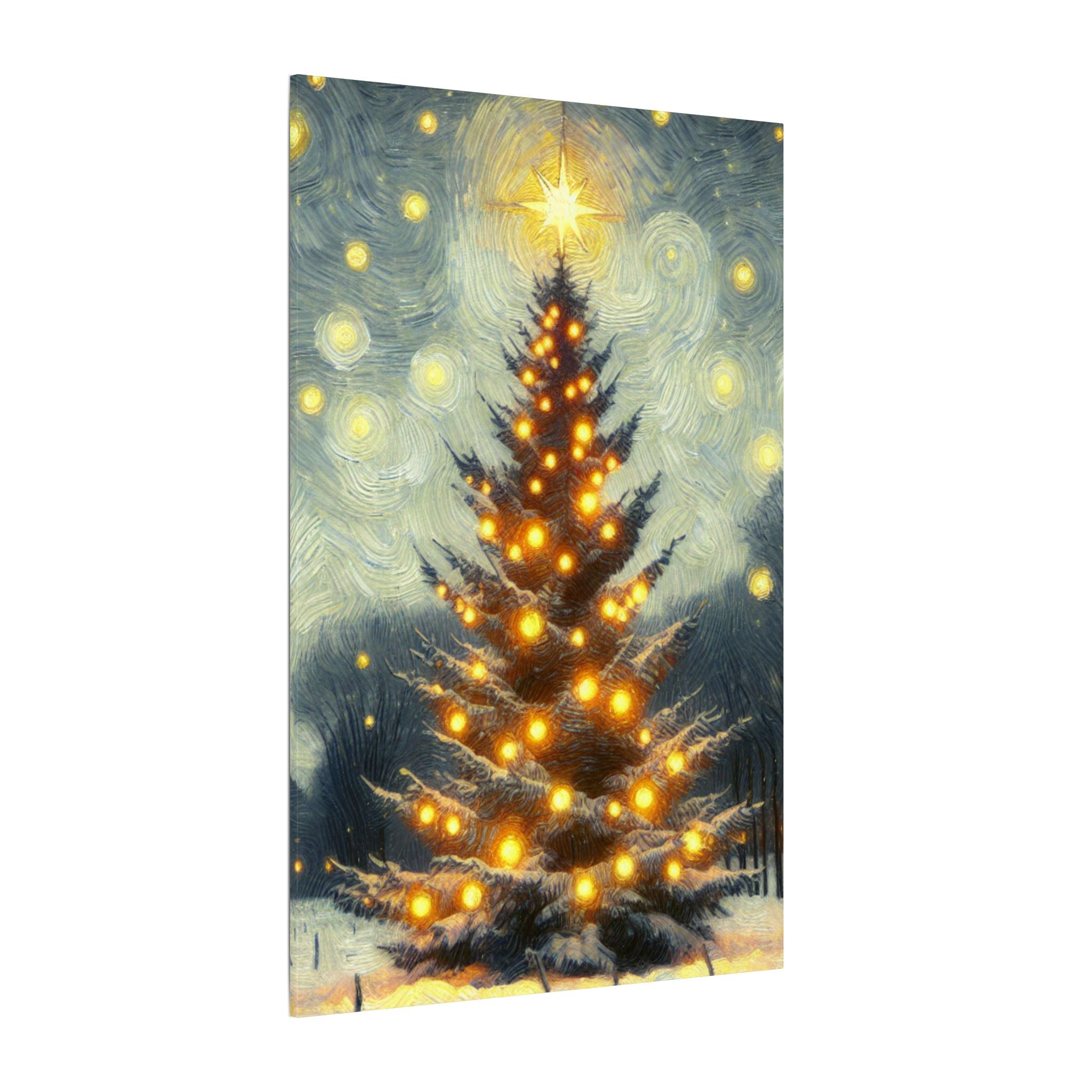 Glowing Christmas Tree Canvas