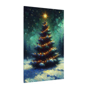 Glowing Christmas Tree Canvas