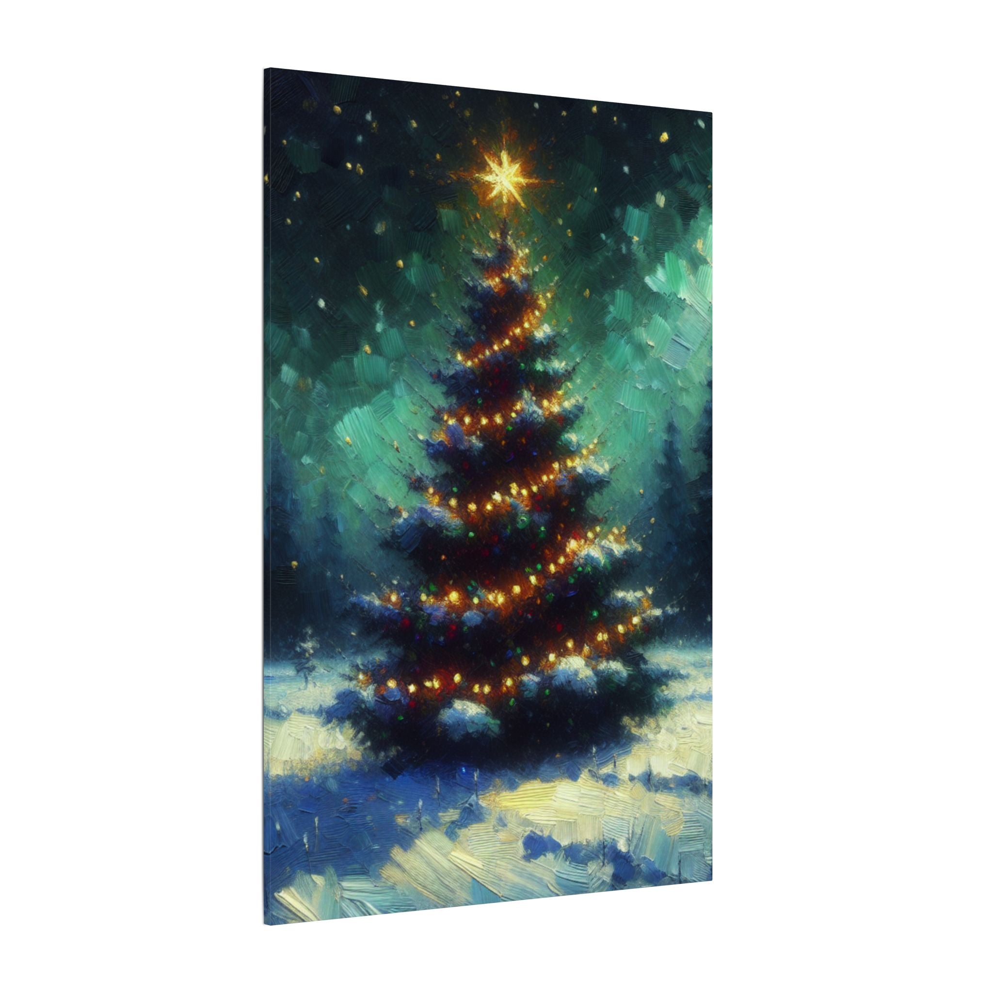 Glowing Christmas Tree Canvas