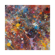 Cosmic Chaos Splatter Canvas