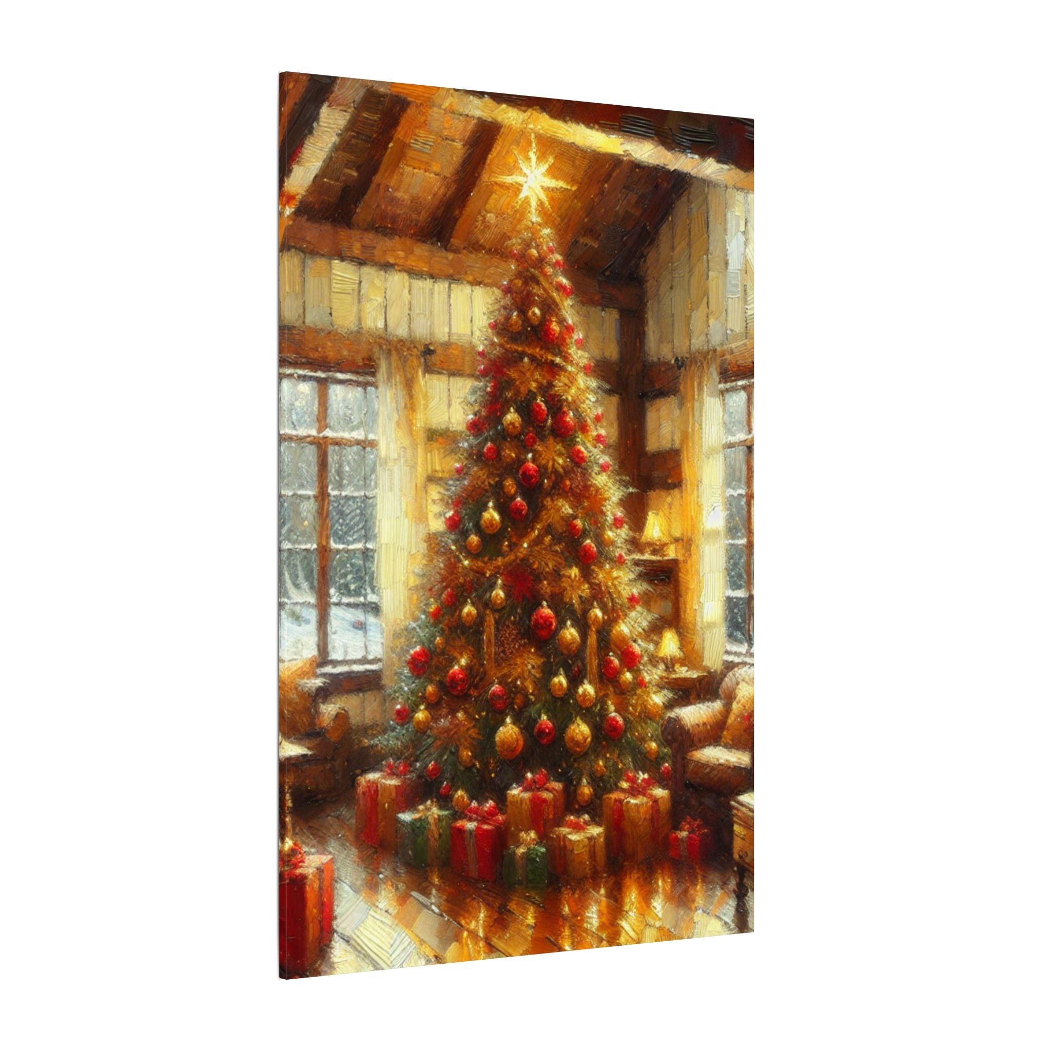 Christmas Tree by the Hearth Canvas