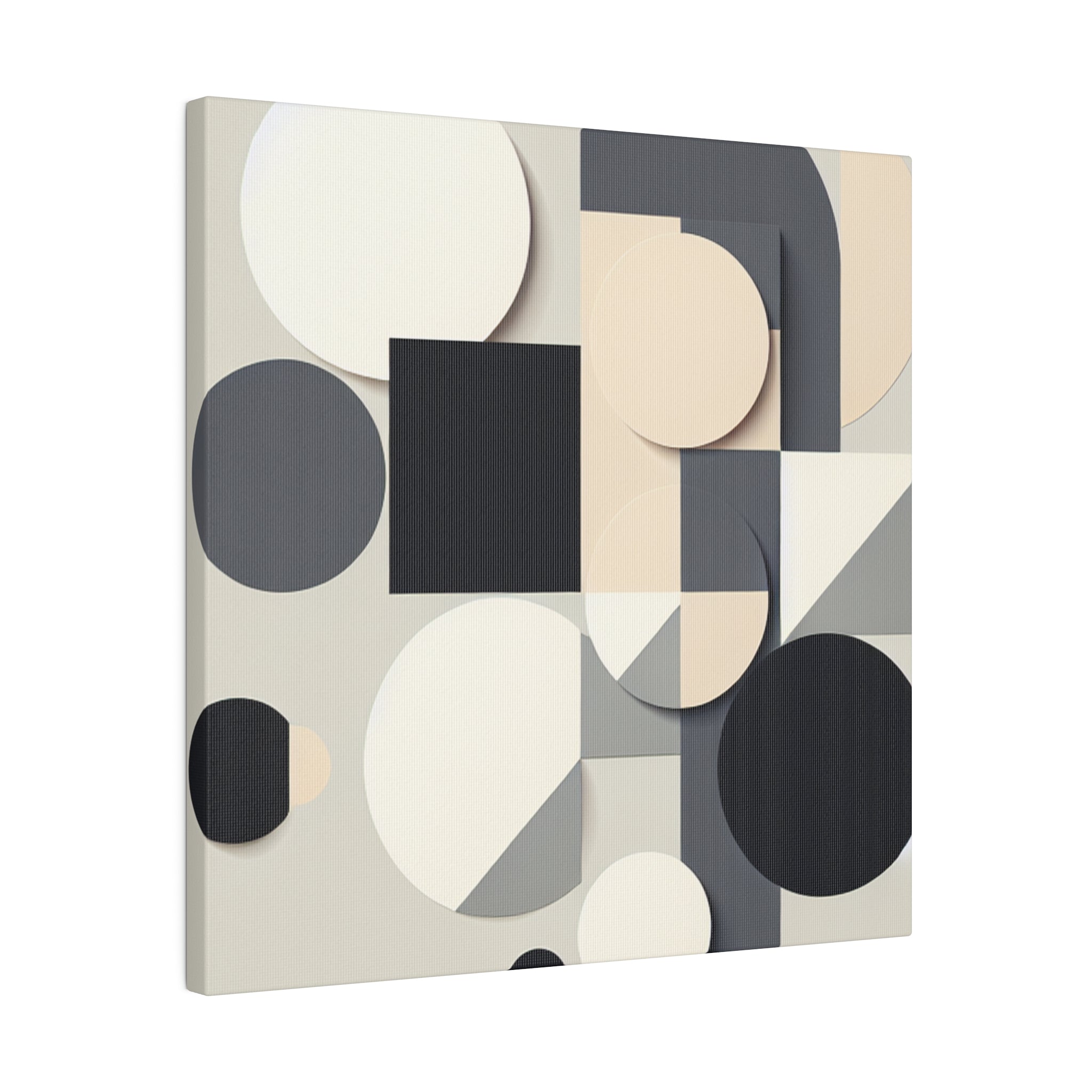 Clustered Forms Abstract Canvas