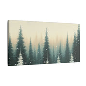 Winter Pine Tree Skyscape Canvas