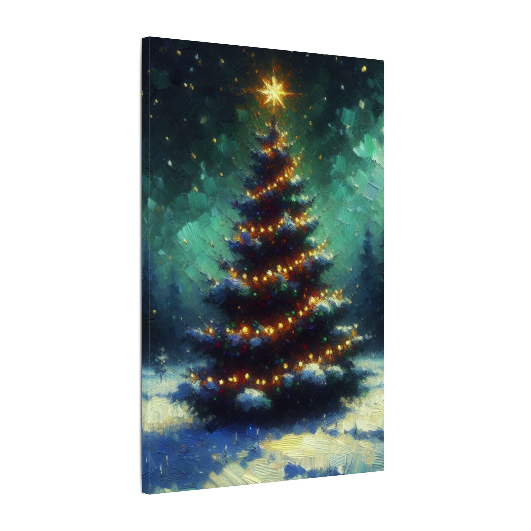 Glowing Christmas Tree Canvas