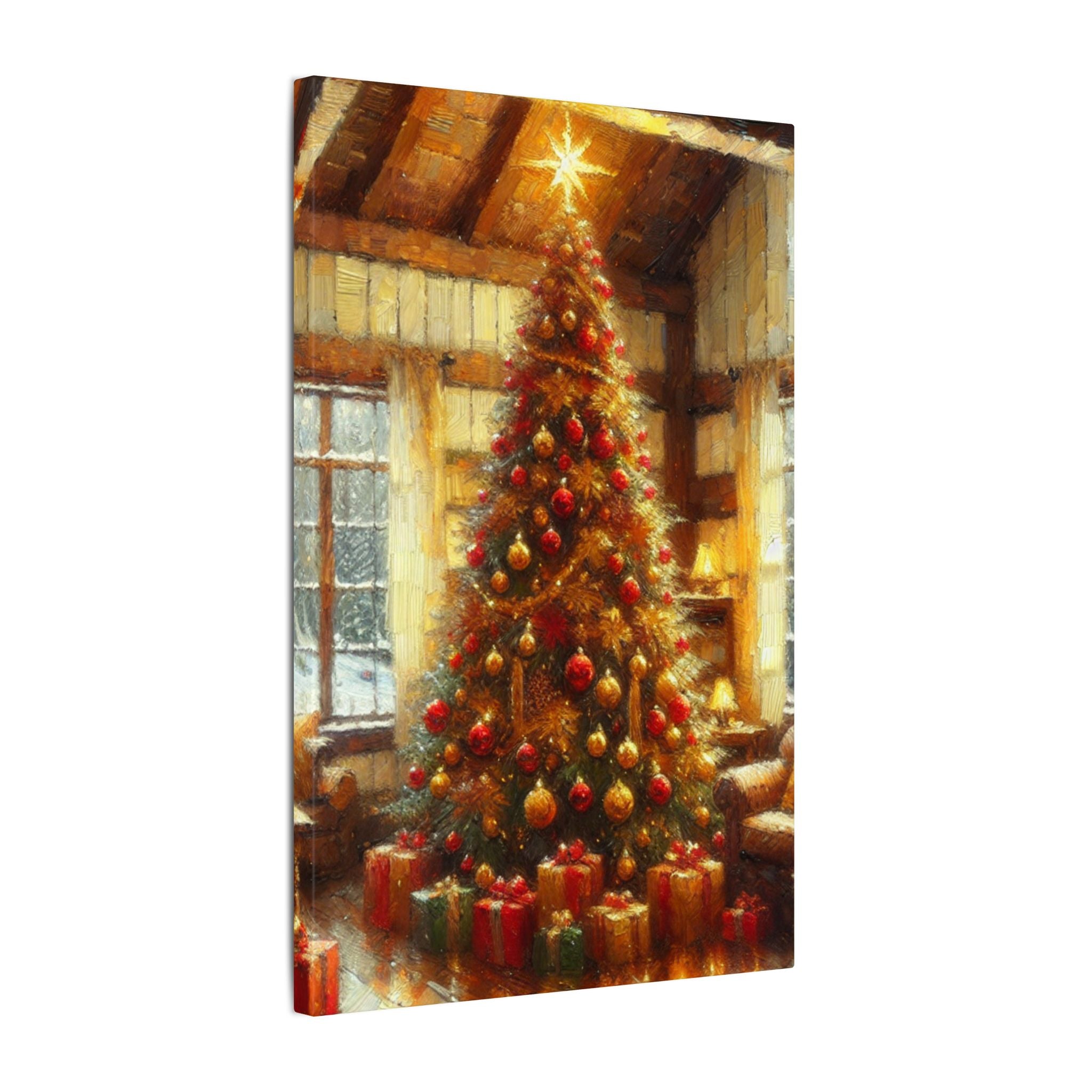 Christmas Tree by the Hearth Canvas