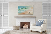 Seagulls by the Shoreline Canvas