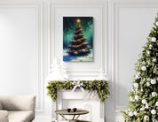 Glowing Christmas Tree Canvas