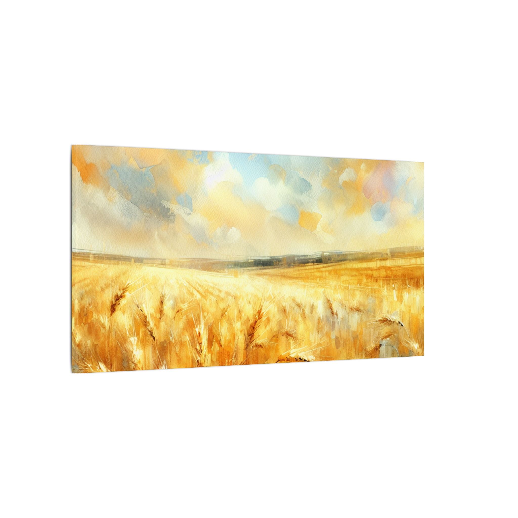 Country Side Golden Field Canvas