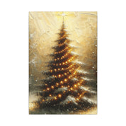 Snow-Lit Christmas Tree Canvas