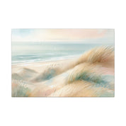 Coastal Sand Dune Watercolor Canvas