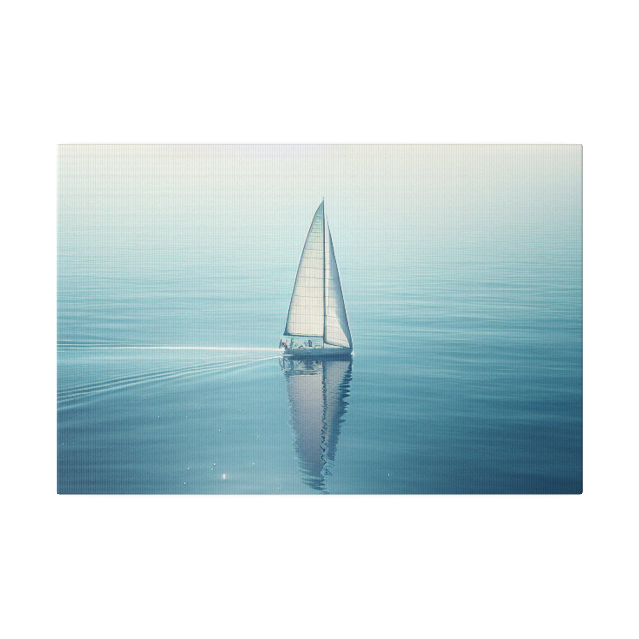 Seafaring Tranquility Seascape Sailboat Painting Canvas