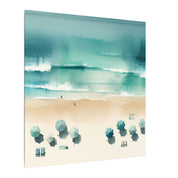 Aerial Shoreline View Canvas