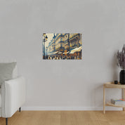 Parisian Street Symphony French Street Painting Canvas