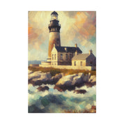 Beacon Illumination Coastal Wall Art Lighthouse Painting Canvas