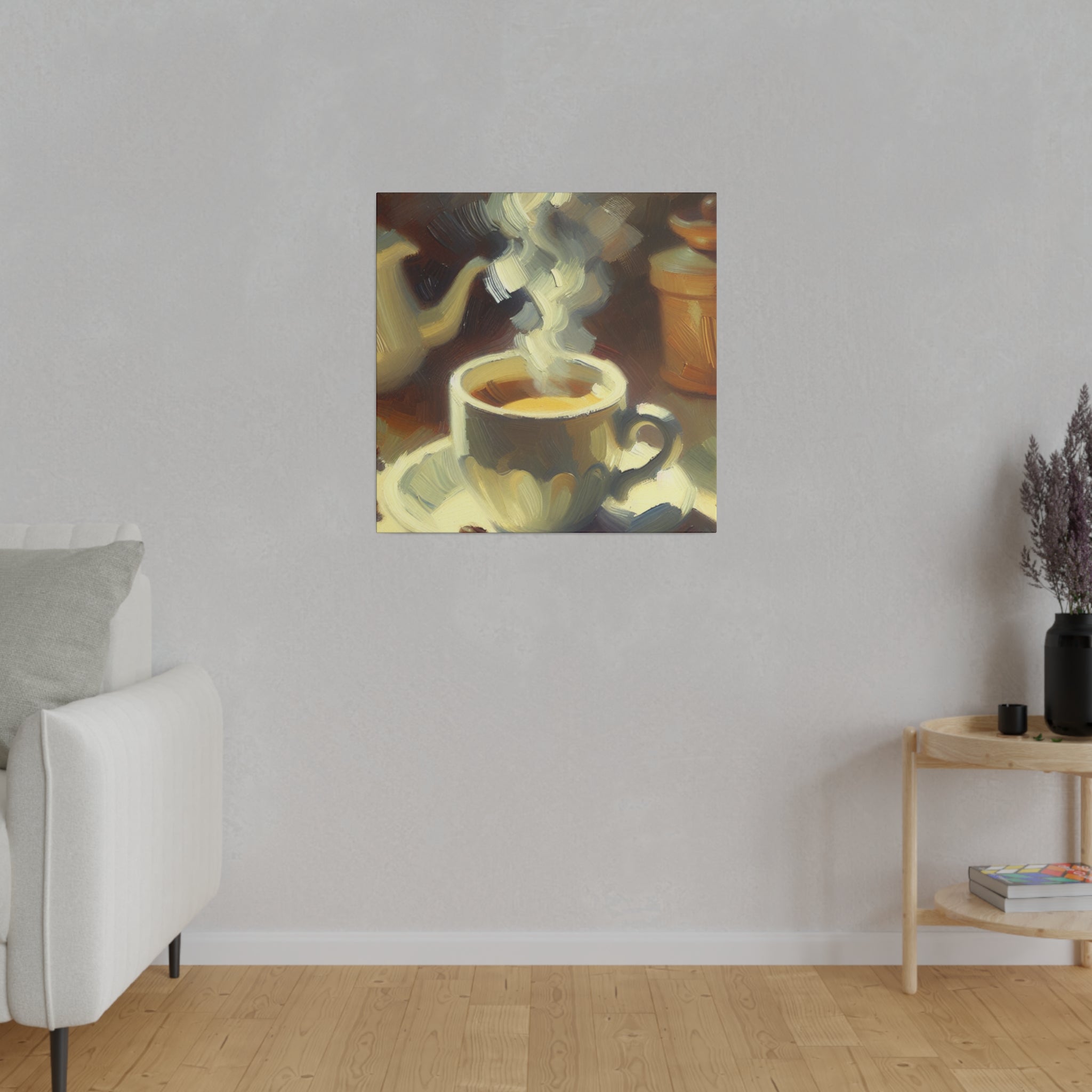 Impressionist Coffee Artwork Coffee Painting Canvas