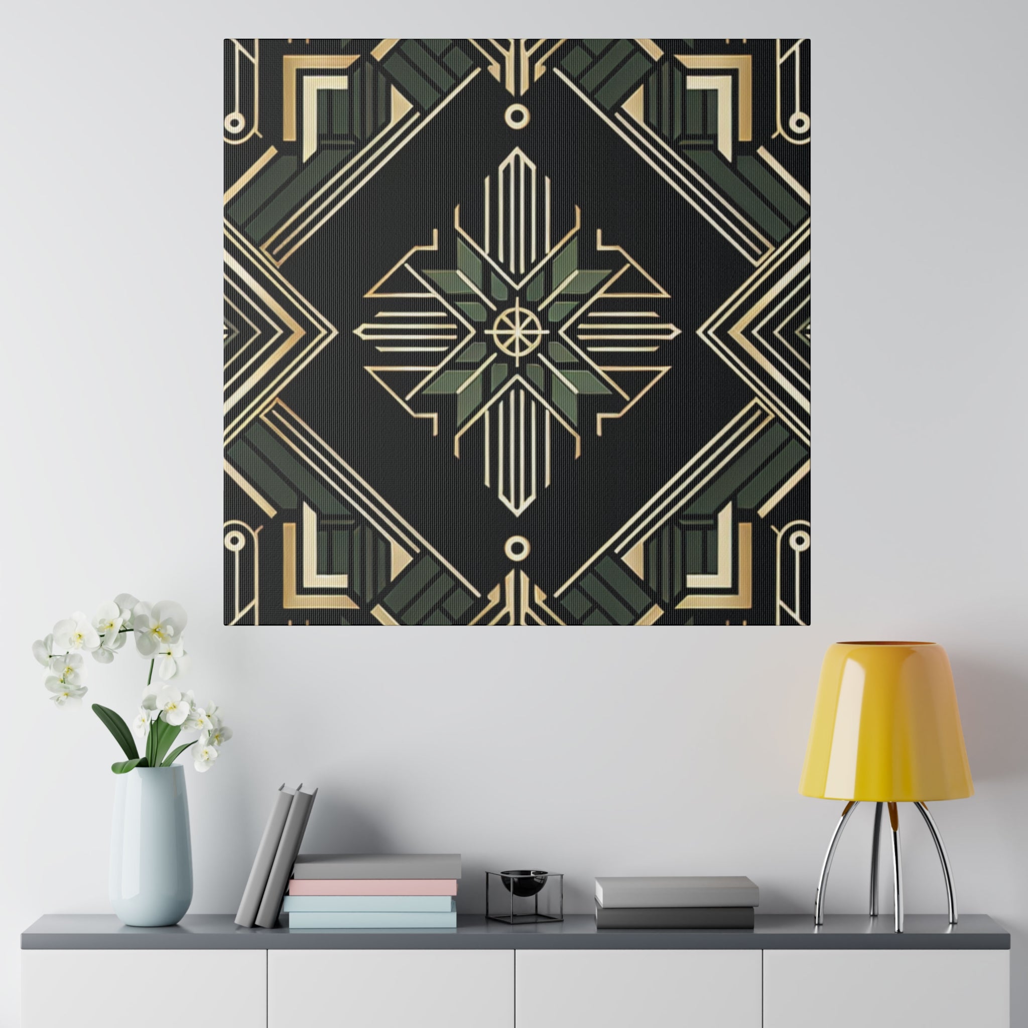 Deco Luxe Delight Art Deco Wall Art Canvas