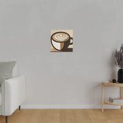 Contemporary Minimalist Brew Impressions Coffee Wall Art Canvas