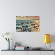 Seaside Tranquillity Beach Landscape Painting Canvas