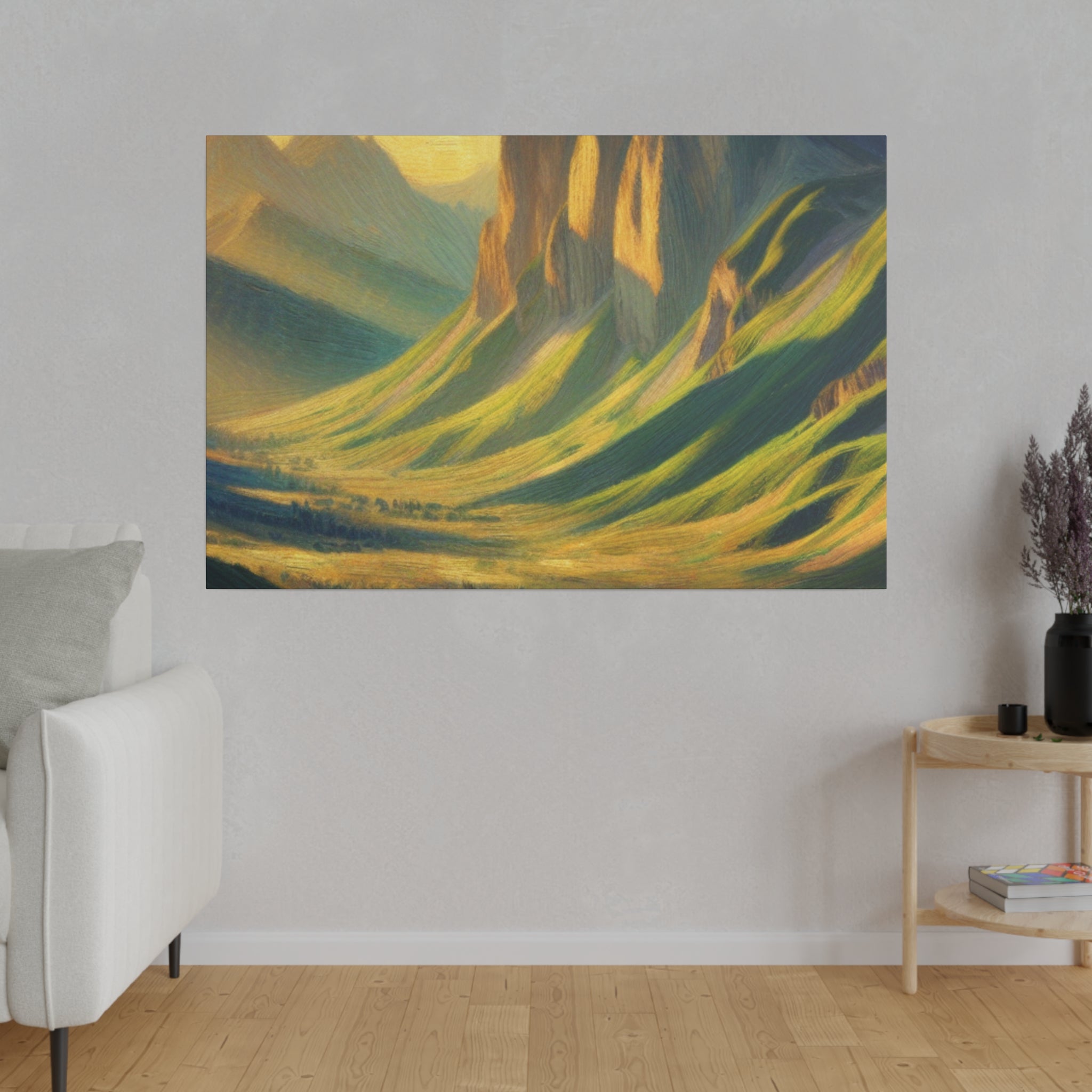 Spectral Peak Odyssey Mountain Landscape Painting Canvas