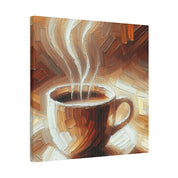 Rustic Aromatic Coffee Impressionist Coffee Painting Canvas