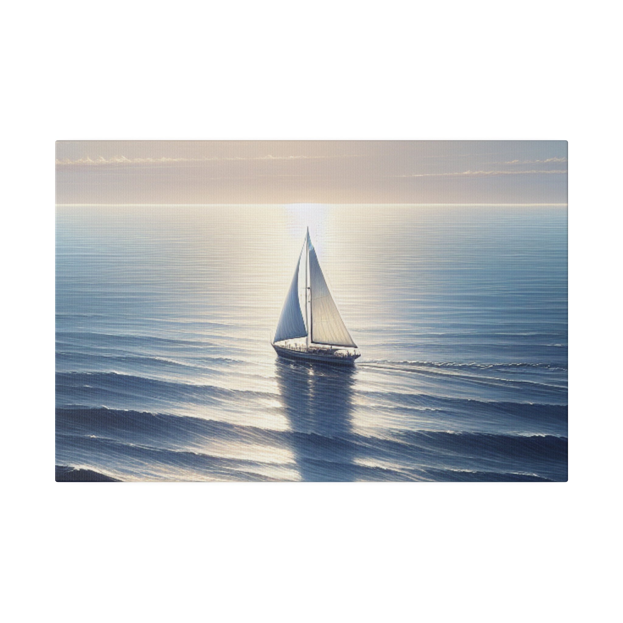 Nautical Embrace Sailboat Painting Canvas