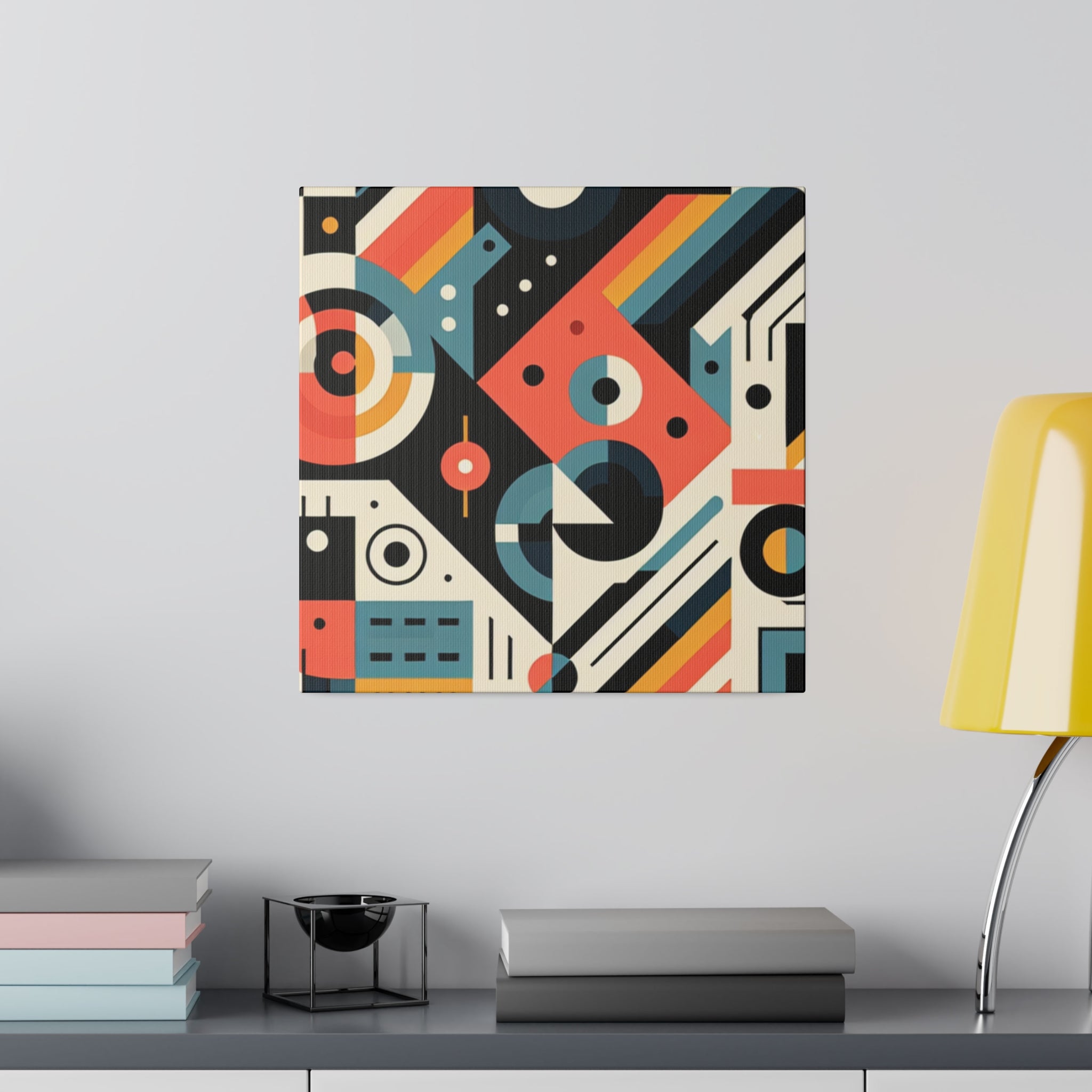 Synesthesia Geometry A Maximalist Artistic Odyssey Geometric Painting Canvas