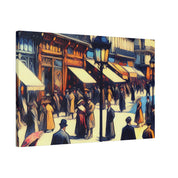 Montmartre Muse Maze French Street Painting Canvas