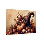 Autumn Harvest Cornucopia Canvas