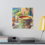 Brewed Delight Turkish Coffee Painting Canvas