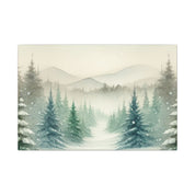 Winter Pines Peak Canvas