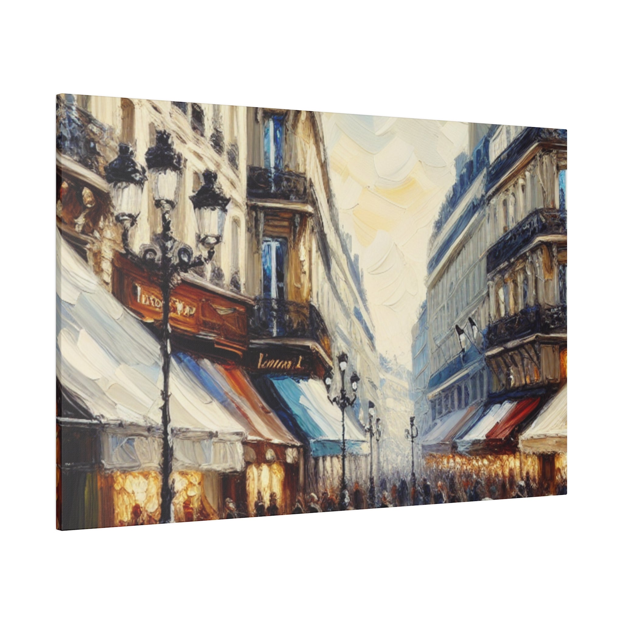 Vibrant Paris Mural French Street Painting Canvas