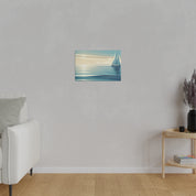 Tranquil Voyage Sailboat Painting Canvas