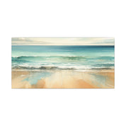 Tidewashed Beach & Horizon Canvas