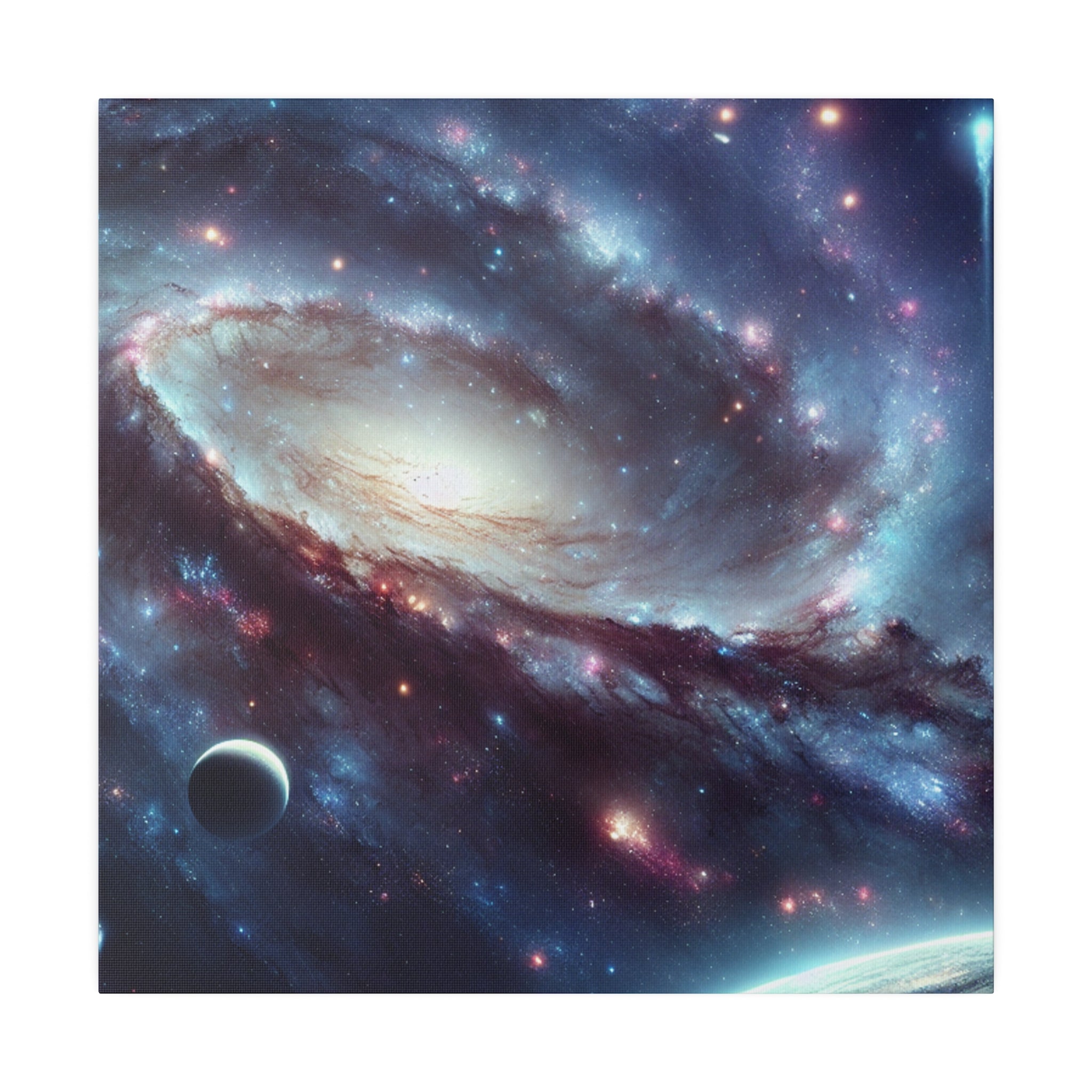 Celestial Body Cosmic Galaxy Space Art Canvas