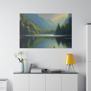 Lake Serenity Bliss Lake Painting Canvas