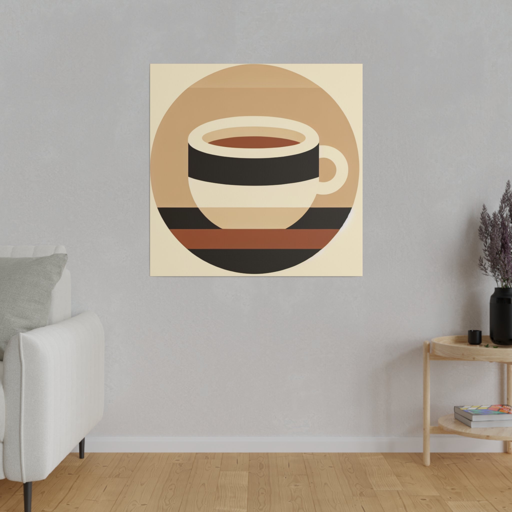 Simplicity Brewed: A Study in Coffee Minimalism Coffee Wall Art Canvas