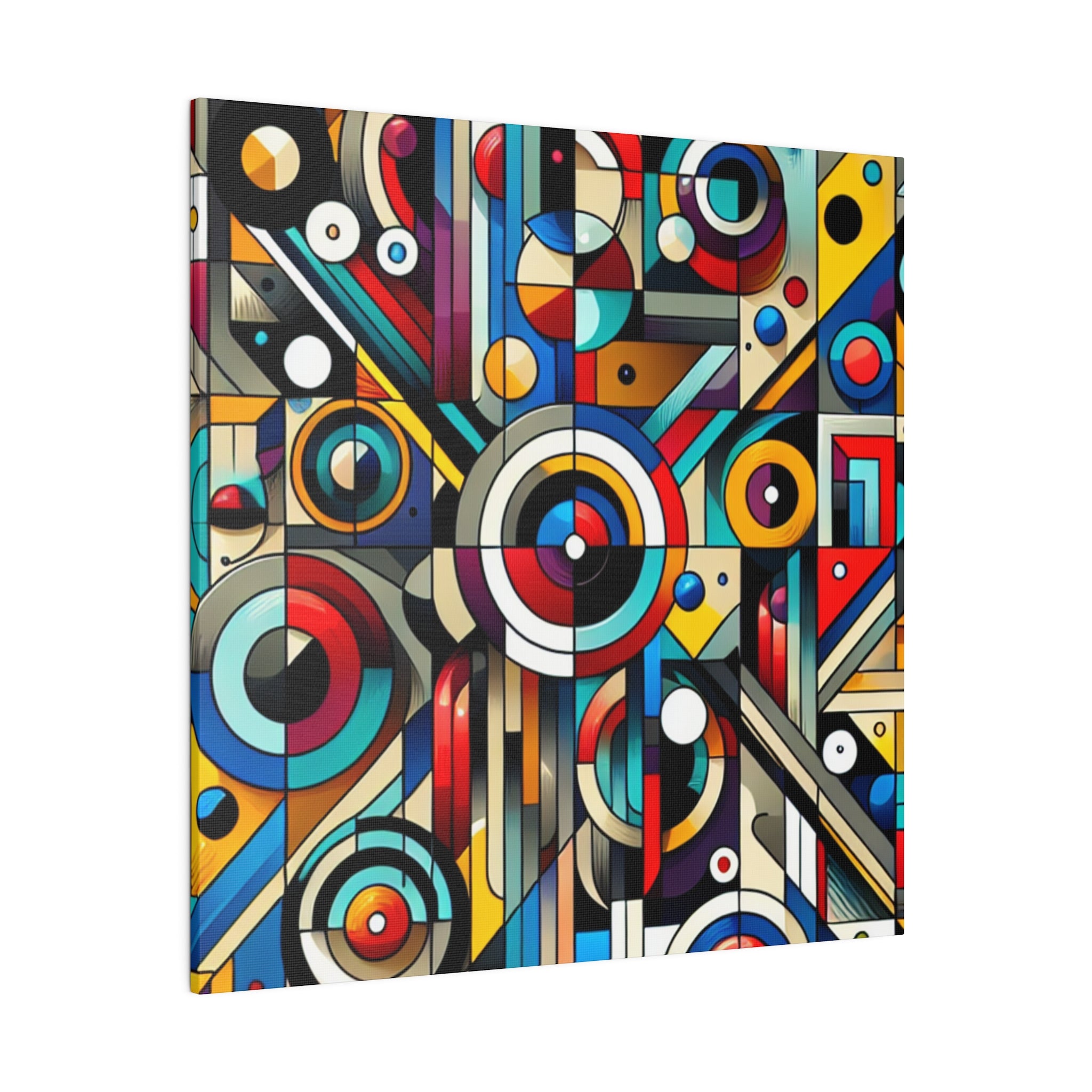 Radiant Spectrum Geometry Geometric Painting Canvas