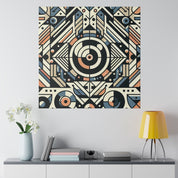 Kaleidoscopic Geometry Symphony of Shapes Geometric Painting Canvas