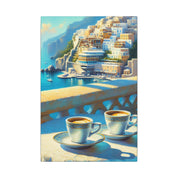 Italian Seaside Café Canvas