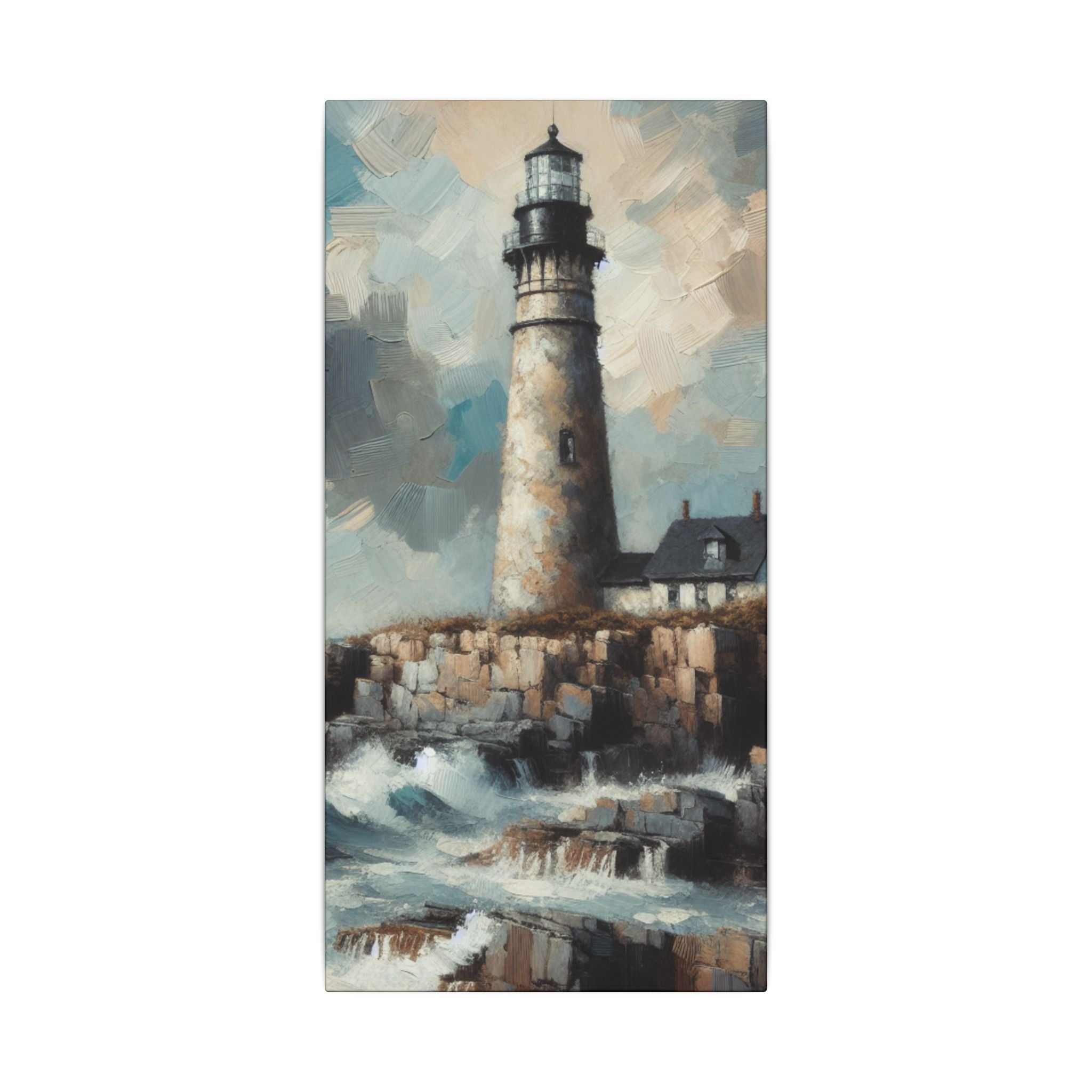 Lighthouse Sentinel Coastal Canvas