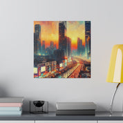 Urban Utopia Cityscape City Art Canvas