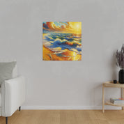 Vibrant Coastal Impressions Beach Painting Canvas