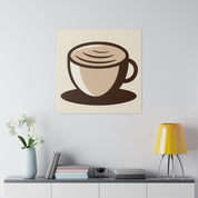 Coffee Artwork | Modern Coffee Cup Decor | Coffee Shop Wall Art Canvas