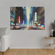 Manhattan Hues Alive New York City Street Painting Canvas