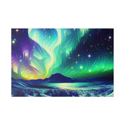 Aurora Winter Dream Northern Lights Painting Canvas