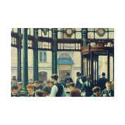 Old Time European Cafe Artwork Painting Canvas