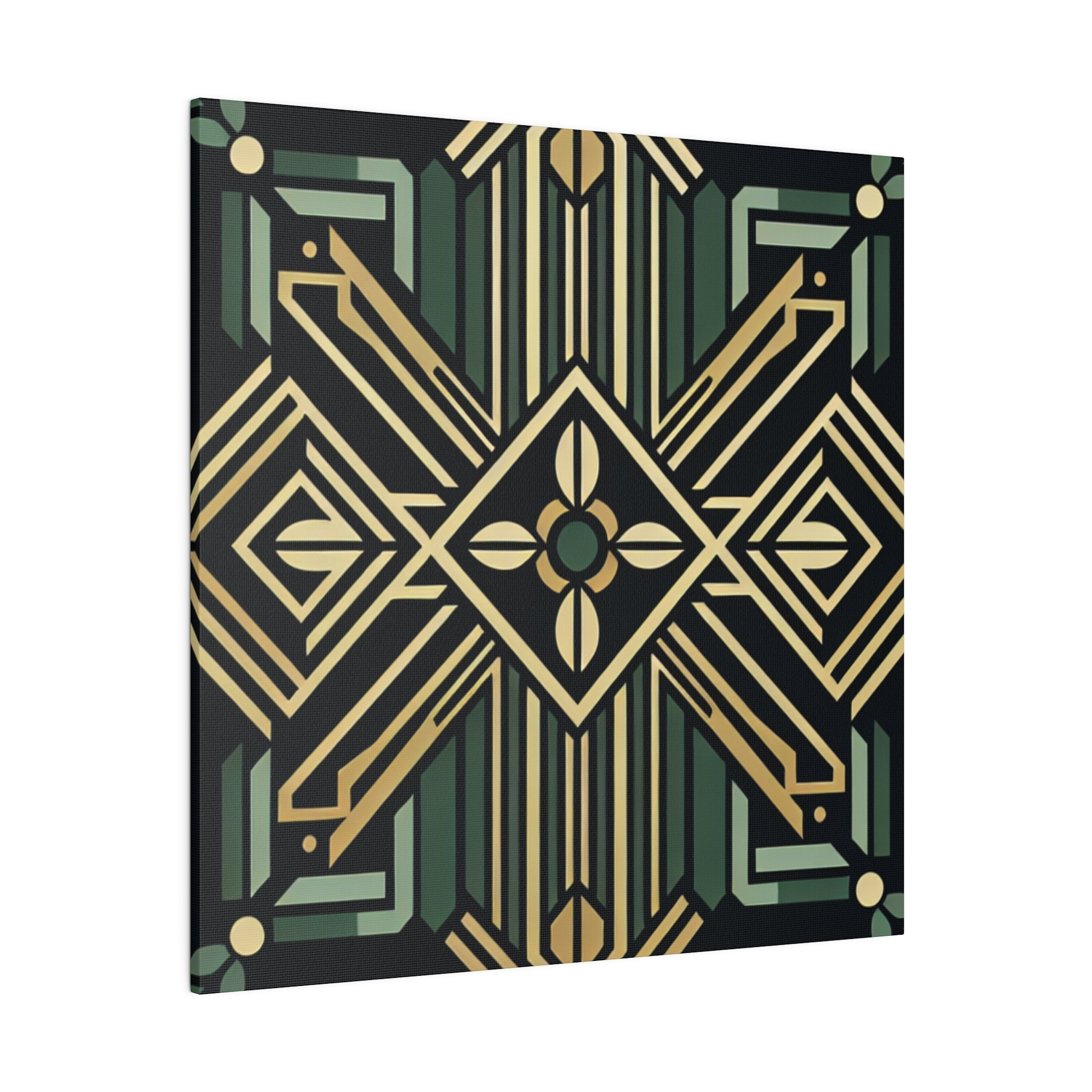 Deco Dazzle Elegance PatternArt Deco Wall Art Canvas