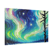 Aurora Frost Brilliance Northern Lights Painting Canvas