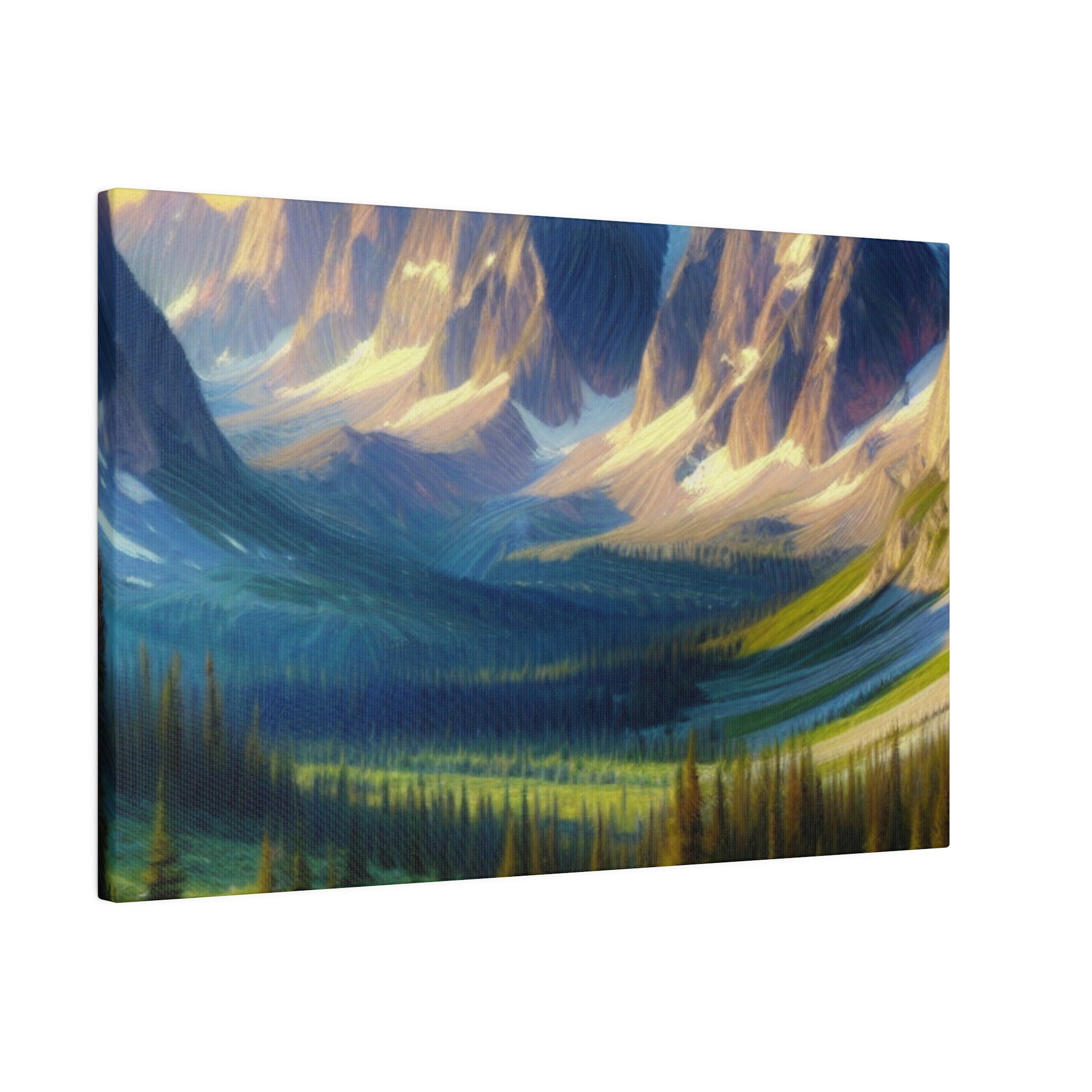 Mystic Mountain Symphony Mountain Landscape Painting Canvas