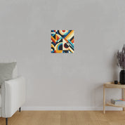 Geometric Fusion Grandeur Geometric Painting Canvas